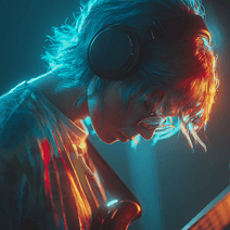Pop music style artwork
