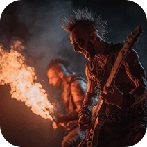 Rock music style artwork